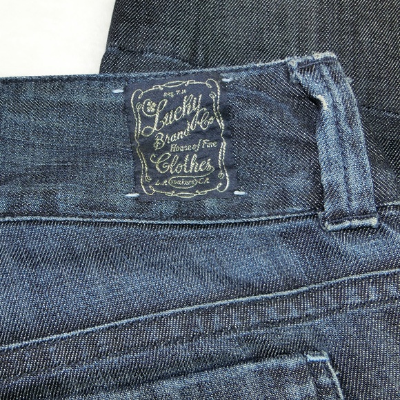 Lucky Brand Dark Wash Jean Capris Size 26/2 Cute - Picture 5 of 8